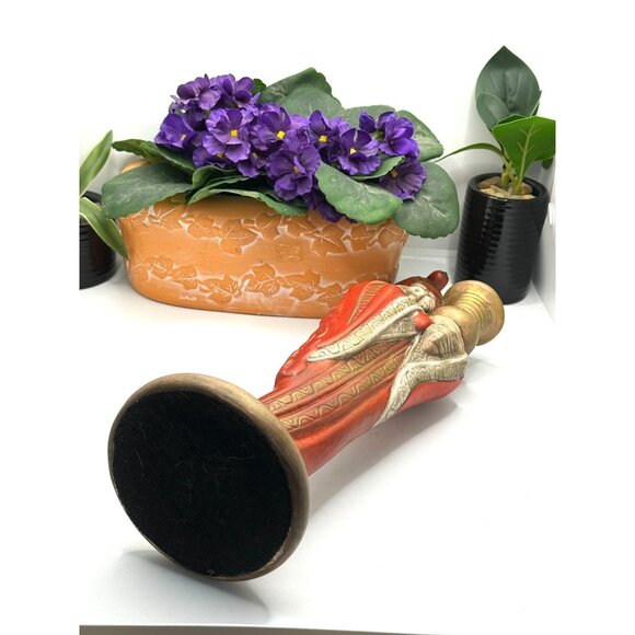 Hand-Painted Wiseman Candle Holder With Gold Accents - Picture 8 of 8